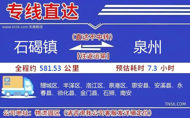 石碣鎮到泉州物流公司